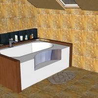 Koupelna ve 3D - návrh 1