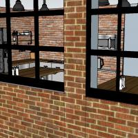 Jídelna firmy Ekotrend ve 3D - návrh 3