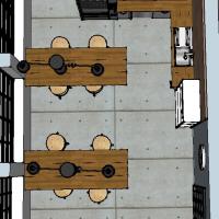 Jídelna firmy Ekotrend ve 3D - půdorys