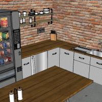 Jídelna firmy Ekotrend ve 3D - návrh 4