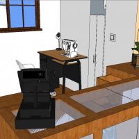 Svatební salon ve 3D - návrh 7