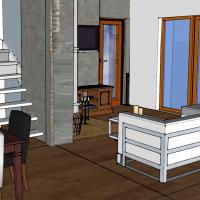 Obývací pokoj ve 3D - návrh 2