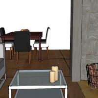 Obývací pokoj ve 3D - návrh 3