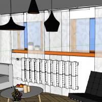 Obývací pokoj ve 3D - návrh 4