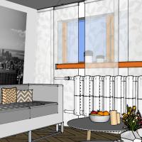 Obývací pokoj ve 3D - návrh 5