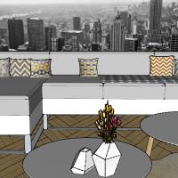 Obývací pokoj ve 3D - návrh 6