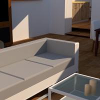 Obývací pokoj - renderovací verze 3