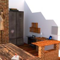 Pracovna - Rendrovací pohled