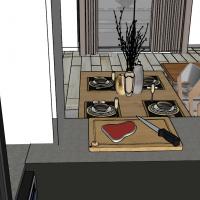 Kuchyně - pohled do obývací části