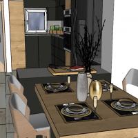 Pohled z obývací části